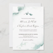 ユーカリの水結婚彩 招待状 (正面)