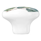 ユーカリの水色の緑 セラミックノブ (側面)