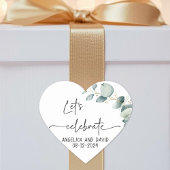 ユーカリの祝日付を決めモダンよう ハートシール