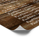 ユーカリの素朴木の結婚座席 ポスター (角)