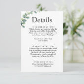 ユーカリの素朴水の色結婚緑 エンクロージャーカード (スタンド正面)