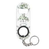 ユーカリの素朴水の色結婚緑 キーホルダー栓抜き (裏面)