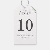 ユーカリの素朴水の色結婚緑 ギフトタグ (裏面)