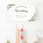 ユーカリの素朴水の色結婚緑 横断幕 (インサイチュ)