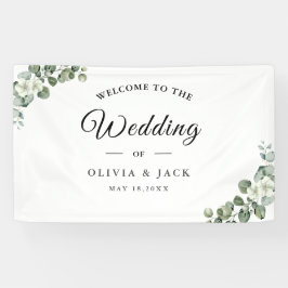 ユーカリの素朴水の色結婚緑 横断幕