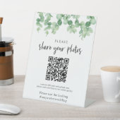 ユーカリの結婚フォトアルバムQRコードへようこそ 台座サイン (インサイチュ)