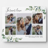 ユーカリの結婚写真コラージュ記念碑 フォトプラーク (正面)