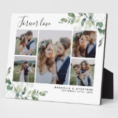 ユーカリの結婚写真コラージュ記念碑 フォトプラーク (側面)