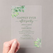 ユーカリの結婚式の披露宴 アクリル招待状 (インサイチュ (ポータブル))