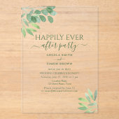 ユーカリの結婚式の披露宴 アクリル招待状 (正面)