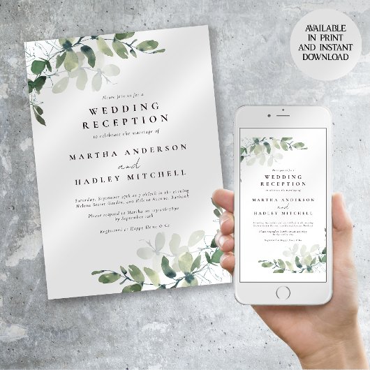 ユーカリの結婚式の披露宴 招待状