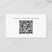 ユーカリの結婚式の挿入カード | 緑の装飾 + QR エンクロージャーカード (裏面)