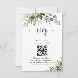 ユーカリの結婚式ウェブサイトQRコードRSVP 出欠カード