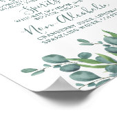 ユーカリの結婚式バーカスタムドリンクメニュー ポスター (角)