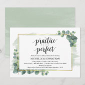 ユーカリの結婚式リハーサルディナー招待状 招待状 (正面/裏面)