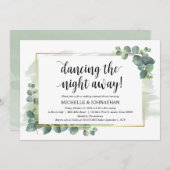 ユーカリの結婚式リハーサルディナー招待状 招待状 (正面/裏面)