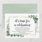 ユーカリの結婚式リハーサルディナー招待状 招待状 (正面/裏面)