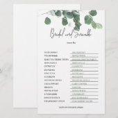 ユーカリの結婚式前のお茶会ゲーム　ワードスクランブルキー (正面/裏面)