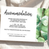 ユーカリの結婚式宿泊施設詳細カード 招待状