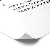 ユーカリの結婚式座席表 ポスター (角)