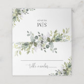 ユーカリの結婚式 折りたたみ式プレイスカード プレイスカード (外部開封)