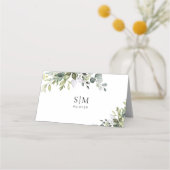 ユーカリの結婚式 折りたたみ式プレイスカード プレイスカード (裏面)
