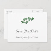 ユーカリの結婚式 Save The Date ポストカード (正面/裏面)