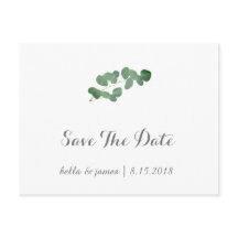 ユーカリの結婚式 Save The Date ポストカード