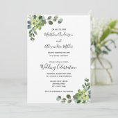 ユーカリの結婚発表と披露宴の招待状 招待状 (スタンド正面)