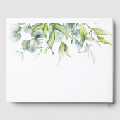 ユーカリの緑のエレガンスフレッシュデザイン ゲストブック (裏面)