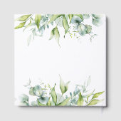 ユーカリの緑のエレガンスフレッシュデザイン ゲストブック (裏面)