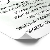 ユーカリの緑のゲームのサインにリングや輪を置く ポスター (角)