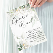 ユーカリの緑のジェンダーが明らかにするパーティー 招待状