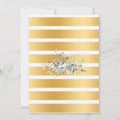 ユーカリの緑のワインとブライトカップルのシャワー 招待状 (裏面)