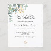 ユーカリの緑の予算の誓いの更新の招待状 チラシ (正面)