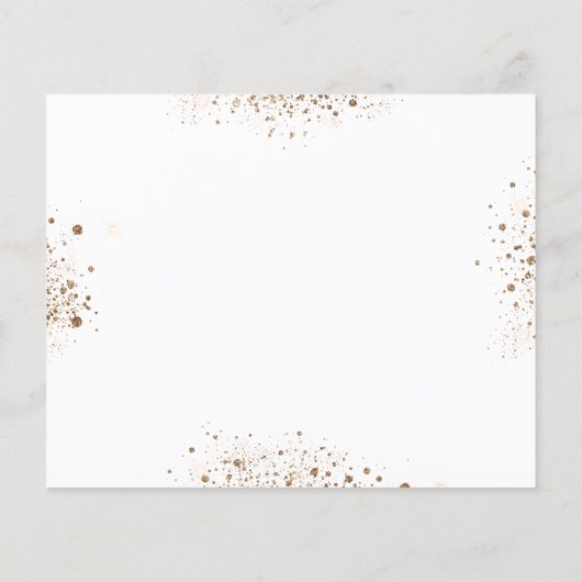 ユーカリの緑の写真結婚式Save the Date チラシ (裏面)