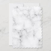 ユーカリの緑の大理石のラグジュアリー結婚ズ 招待状 (裏面)