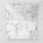 ユーカリの緑の大理石の名結婚前 プレイスカード (内部開封)