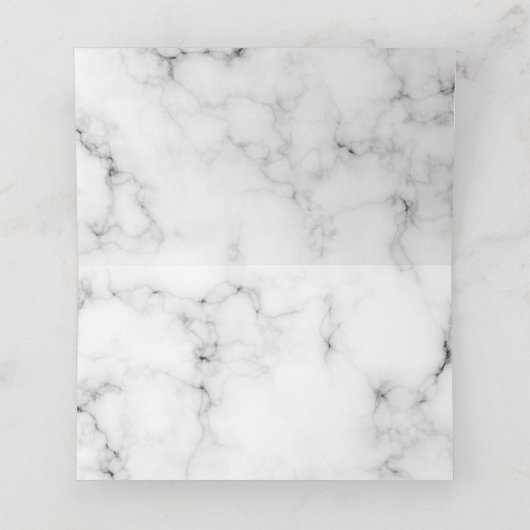 ユーカリの緑の大理石の名結婚前 プレイスカード (内部開封)