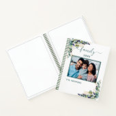 ユーカリの緑の家族の写真名 ノートブック (内部)