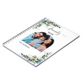 ユーカリの緑の家族の写真名 ノートブック (左側)