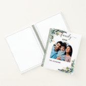 ユーカリの緑の家族の写真名 ノートブック (内部)