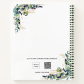 ユーカリの緑の家族の写真名 ノートブック (裏面)