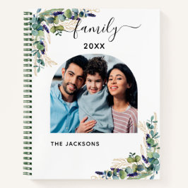 ユーカリの緑の家族の写真名 ノートブック