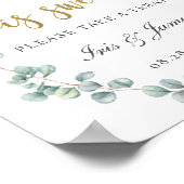 ユーカリの緑の愛は甘い治療を取る ポスター (角)