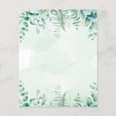 ユーカリの緑の招待状の更新を誓う (裏面)