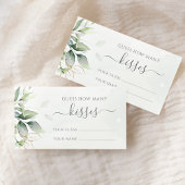 ユーカリの緑の推測どのように多くのキスゲーム エンクロージャーカード