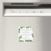 ユーカリの緑の日付磁石を保存 マグネット (インサイチュ (食洗機))