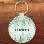 ユーカリの緑の森林名 キーホルダー (正面)