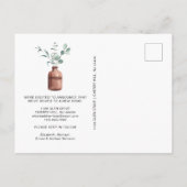 ユーカリの緑の水色を動かした 案内ポストカード (裏面)